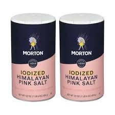 Morton Iodized Himalayan Pink Salt, 22 oz