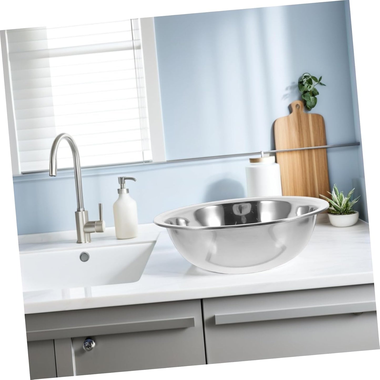 Stainless Steel Footbath Tub Soaking Foot Basin for Soaking Feet Face Washing Large Bowl Portable Easy to Clean