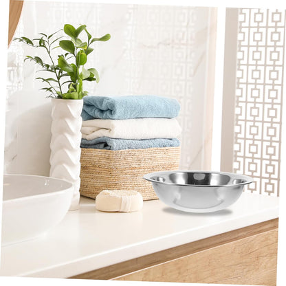 Stainless Steel Footbath Tub Soaking Foot Basin for Soaking Feet Face Washing Large Bowl Portable Easy to Clean