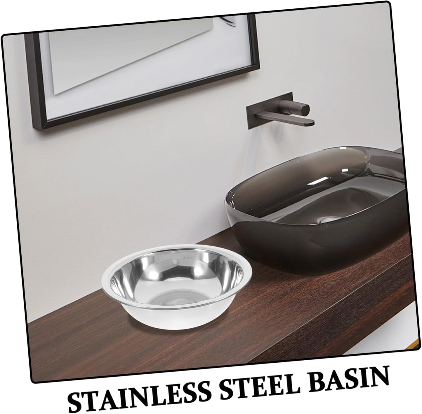 Stainless Steel Footbath Tub Soaking Foot Basin for Soaking Feet Face Washing Large Bowl Portable Easy to Clean