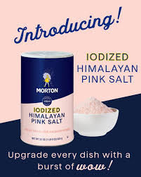 Morton Iodized Himalayan Pink Salt, 22 oz