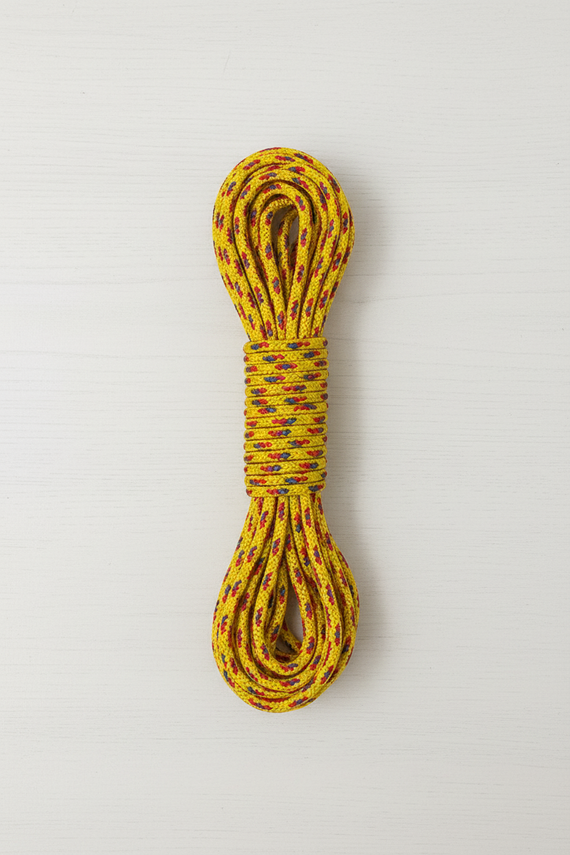 Multicolored braided rope