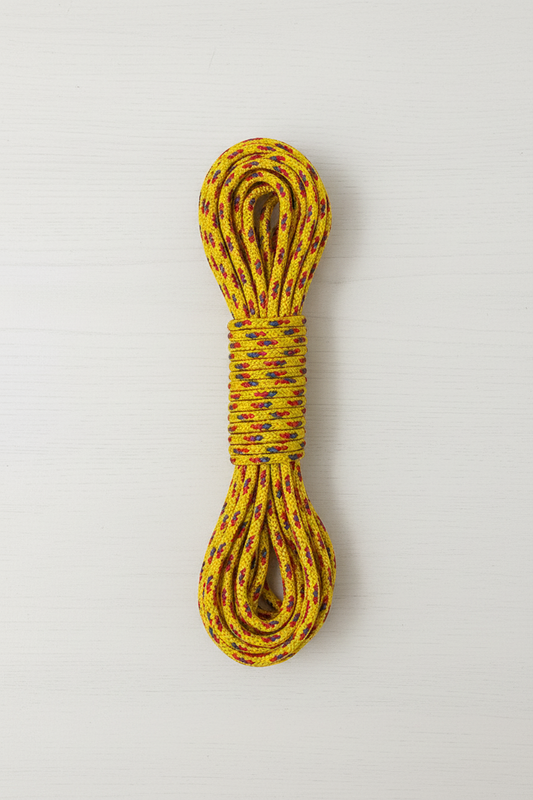 Multicolored braided rope