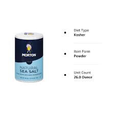 Morton Natural Sea Salt 26 oz