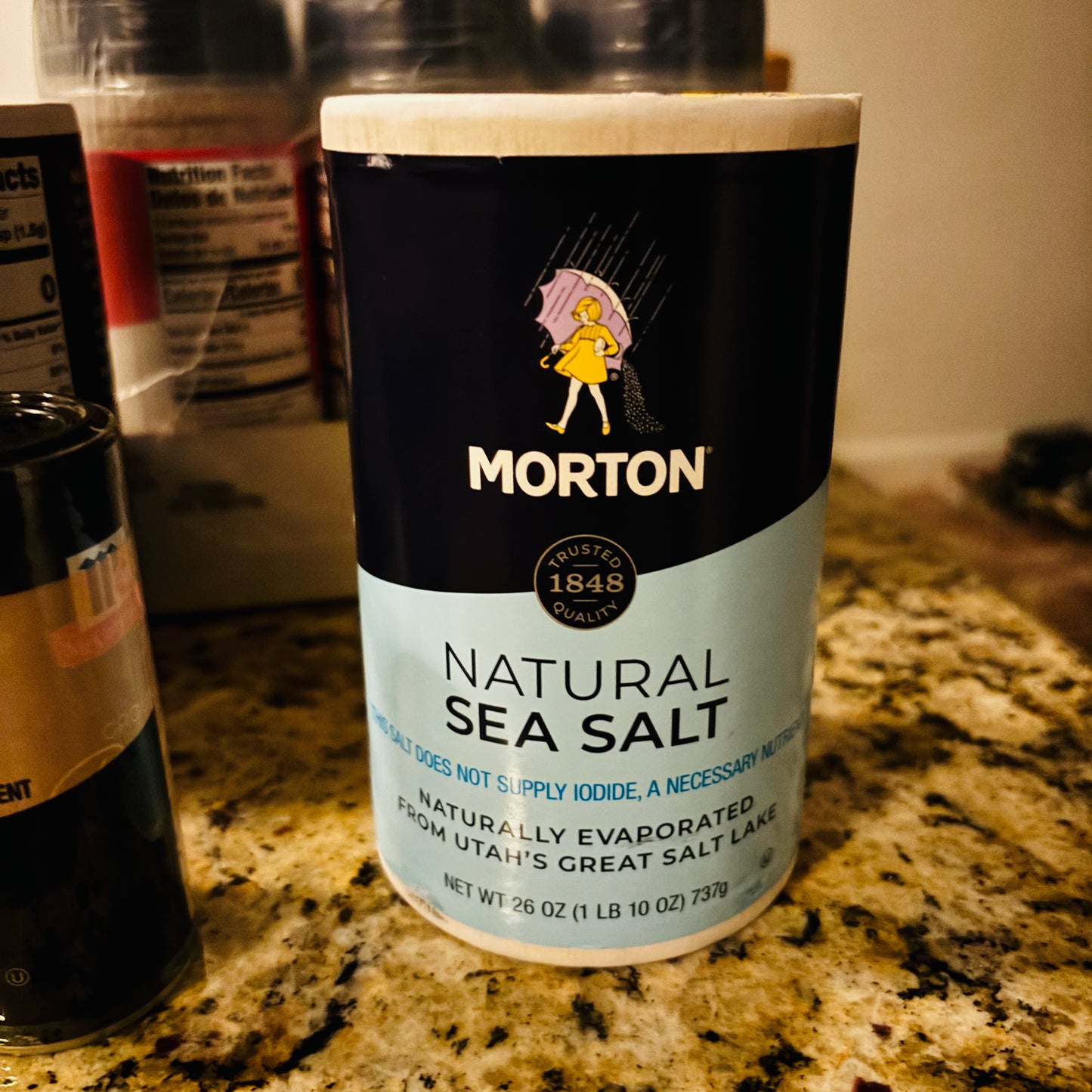 Morton Natural Sea Salt 26 oz