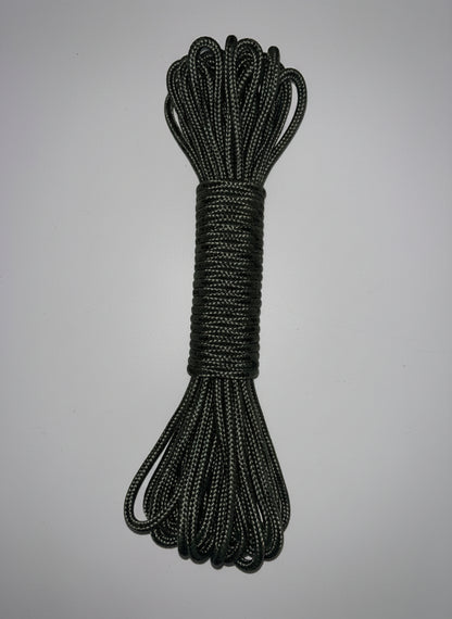 Green braided rope